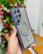 Transparent Glitter Magsafe Stone Case With Attached Glitter Lens Protector 🥰 - Image 4