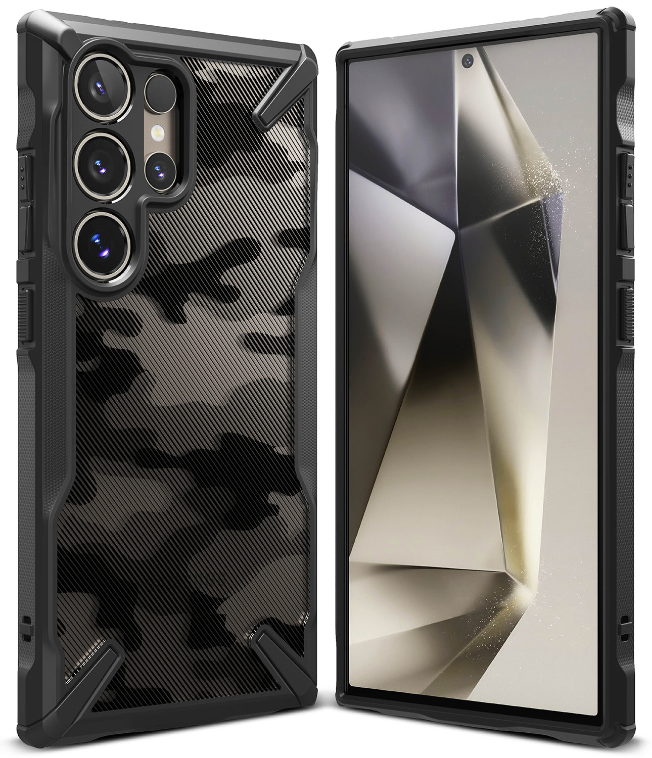 GS24U_FUSX_Main4 Ringke Camo Black Shockproof Protective Cover Case - Image 1