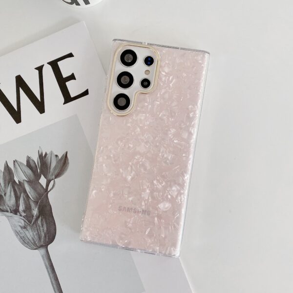 Slim Glacier Marble Design Golden Camera Bumper Cover for Samsung !!!