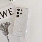 Slim Glacier Marble Design Golden Camera Bumper Cover for Samsung !!! - Image 2