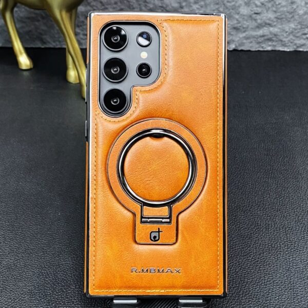 RMB MAX High-End Compatible PU Leather MagSafe Stand Case