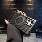 HoneyCome Mash Colling Magsafe Shockproof Kickstand Case For Samsung - Image 5