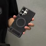 HoneyCome Mash Colling Magsafe Shockproof Kickstand Case For Samsung - Image 6