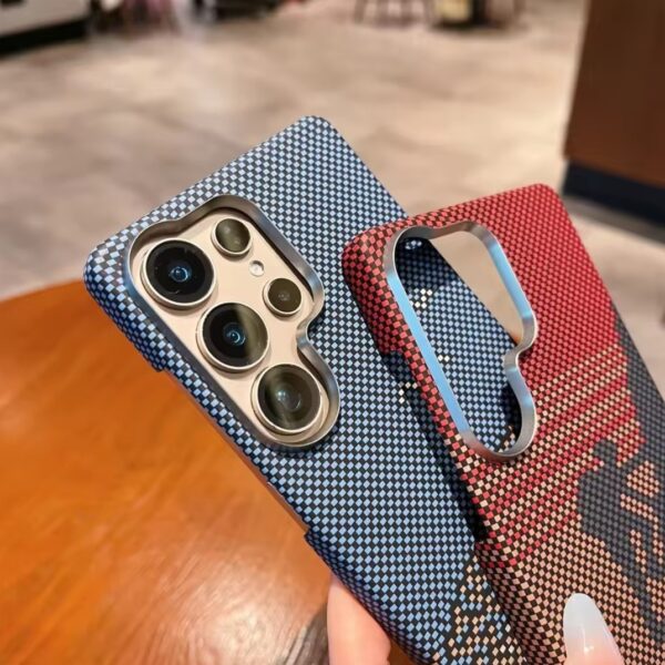 Semi Warp Kevler Magnetic Slim Carbon Magsafe Case For Samsung